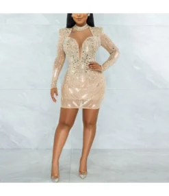 Shining Style Wholesale Clubwear Clothing Bodycon Sexy Dress SD200634