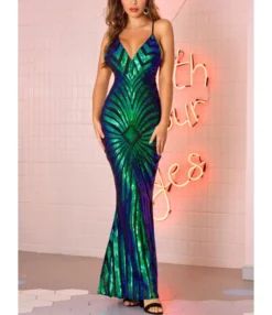 Back Crisscross Sexy Stripe Bodycon Dress