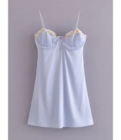 Sexy Spaghetti Strap Sleeveless Ruffled Dress Wholesale Clothing 210821622