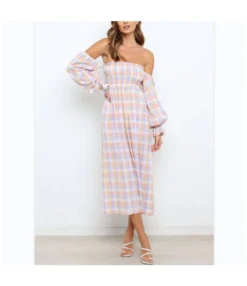 Long Sleeve Sexy Off Shoulder Tube Top Dress Wholesale Dresses SDN535581