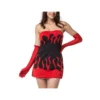 Halloween Vampire Devil Style Sexy Tube Mini Dress Wholesale Sets Clothing SON561841
