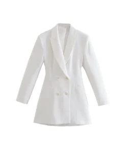 Cutout Slim Solid Color Double-Breasted Blazer Dress Wholesale Dresses N4623050200002