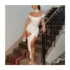 2 Piece Sets Women Wholesale Sexy Tight Stitching Dress SO200921