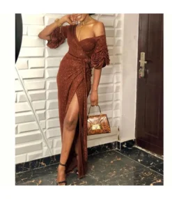 Evening Dresses Formal Dress V-Neck Bodycon Off Shoulder Xmas Dress SD200681